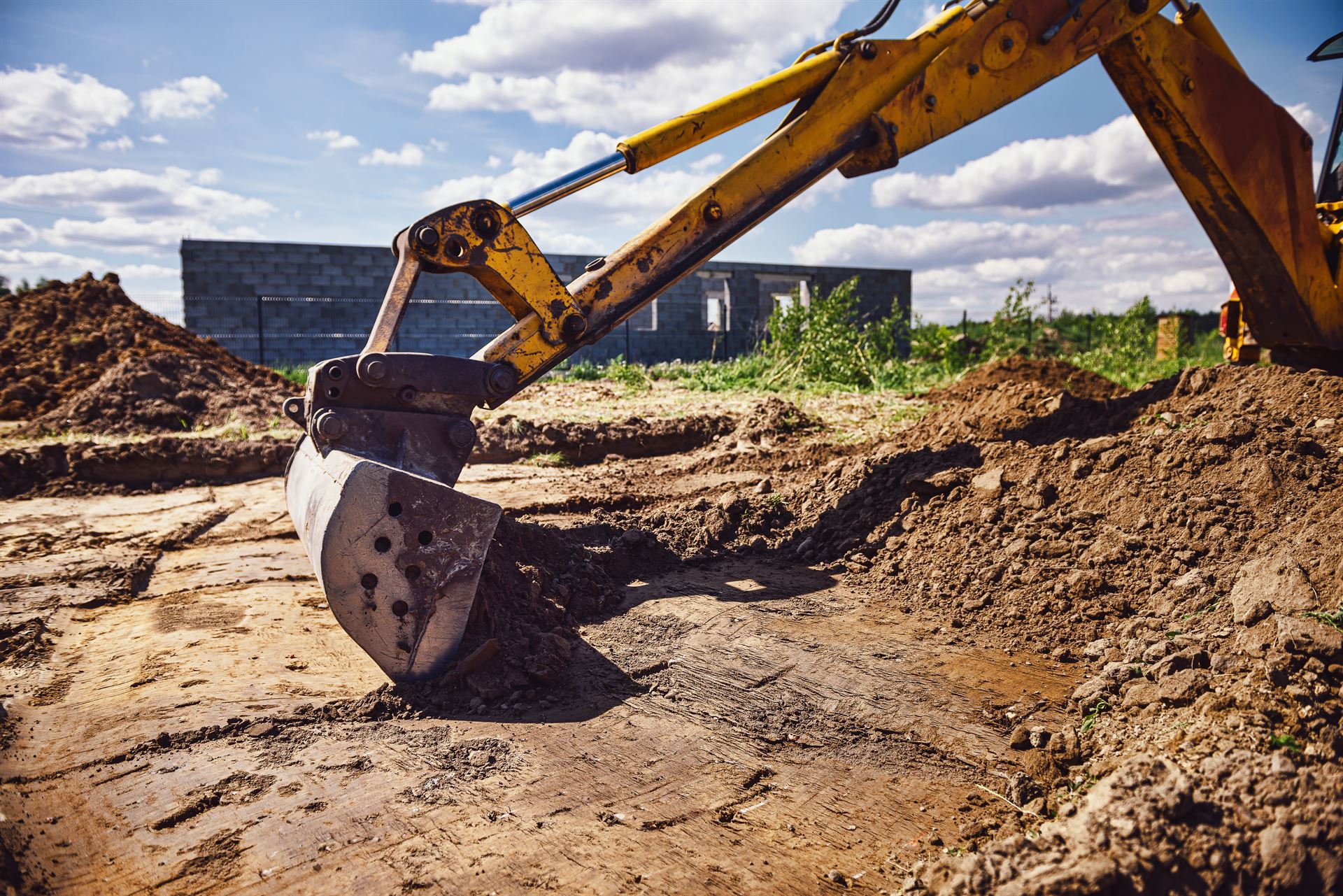 Terrassement pour la construction de maisons à Remiremont